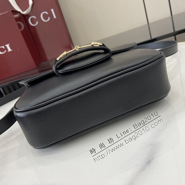 Gucci專櫃古馳最新款Horsebit 1955系列迷你肩背包單肩斜挎女包 jh2894型號：815205